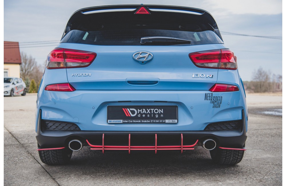 Street Pro Rear Diffuser V.1 Hyundai I30 N Mk3 Hatchback - Black