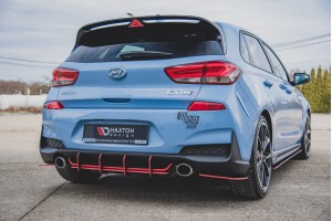Street Pro Rear Diffuser V.1 Hyundai I30 N Mk3 Hatchback - Black