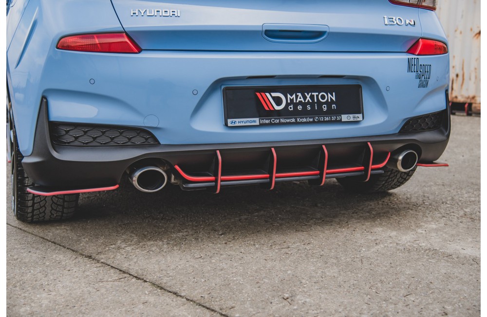 Street Pro Rear Diffuser V.1 Hyundai I30 N Mk3 Hatchback - Black