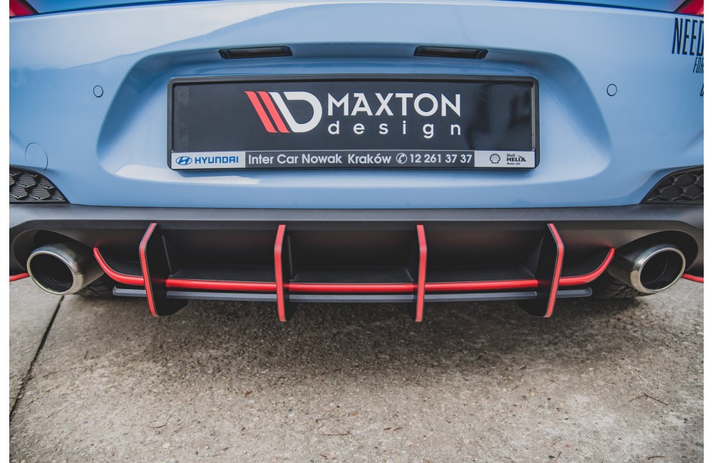 Street Pro Rear Diffuser V.2 Hyundai I30 N Mk3 Hatchback - Black