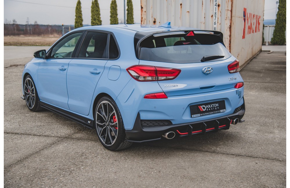 Street Pro Rear Diffuser V.2 Hyundai I30 N Mk3 Hatchback - Black