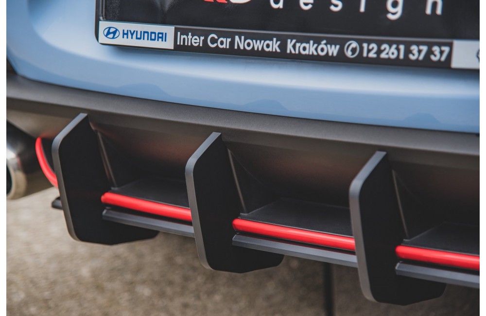Street Pro Rear Diffuser V.2 Hyundai I30 N Mk3 Hatchback - Black