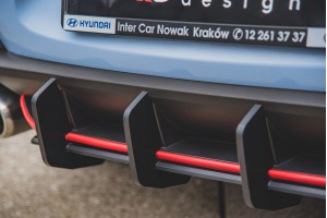 Street Pro Rear Diffuser V.2 Hyundai I30 N Mk3 Hatchback - Black