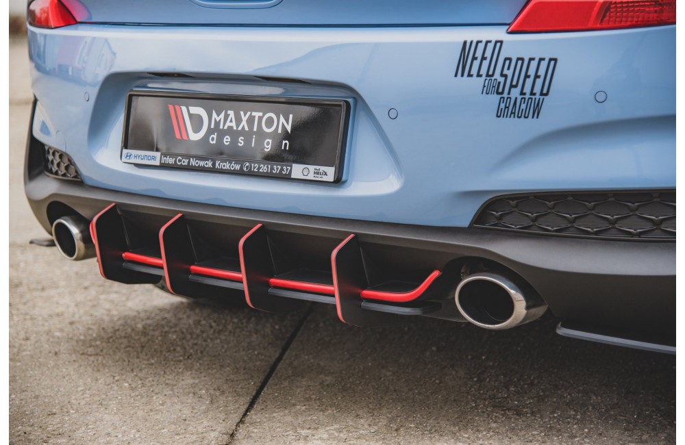 Street Pro Rear Diffuser V.2 Hyundai I30 N Mk3 Hatchback - Black