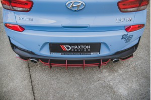 Street Pro Rear Diffuser V.2 Hyundai I30 N Mk3 Hatchback - Black