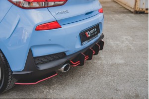 Street Pro Rear Diffuser V.2 Hyundai I30 N Mk3 Hatchback - Black