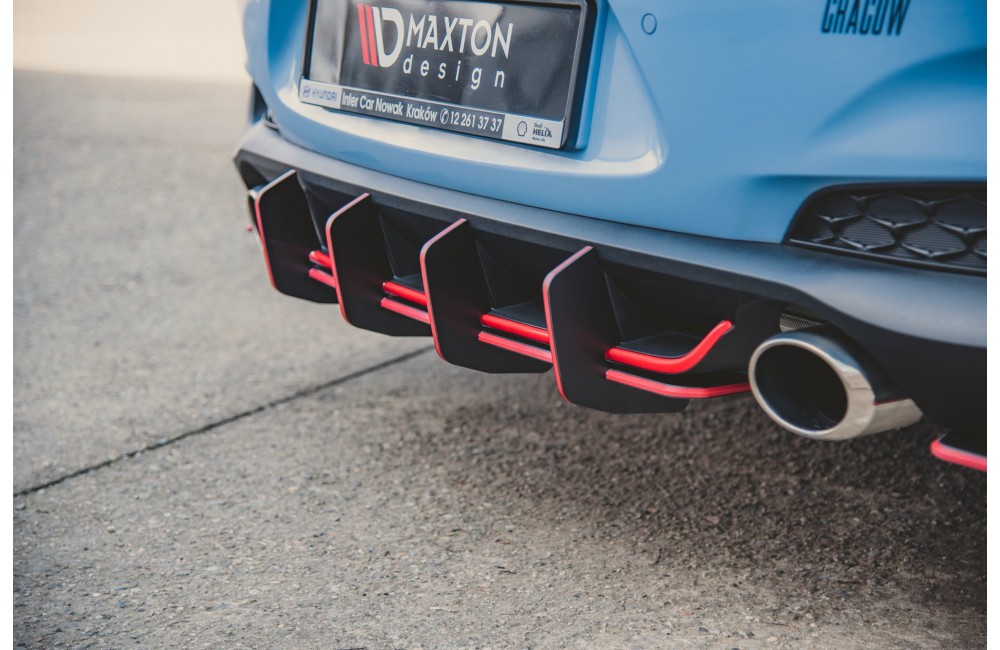 Street Pro Rear Diffuser V.2 Hyundai I30 N Mk3 Hatchback - Black