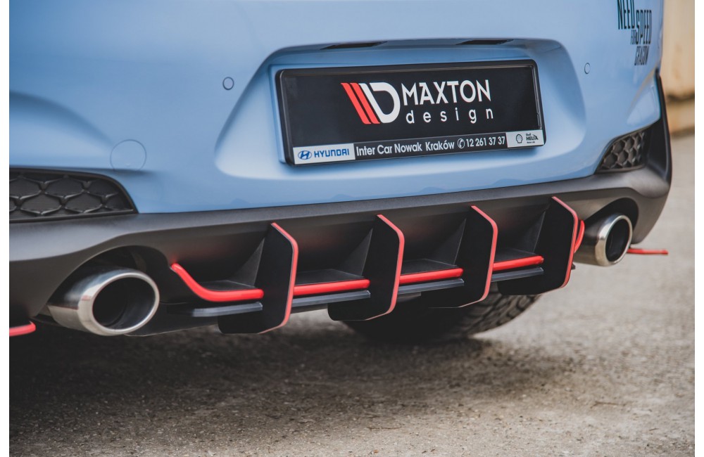 Street Pro Rear Diffuser V.2 Hyundai I30 N Mk3 Hatchback - Black