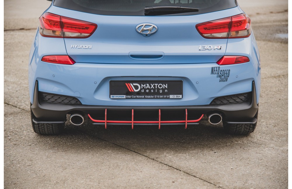 Street Pro Rear Side Splitters Hyundai I30 N Mk3 Hatchback - Black Street Pro Rear Side Splitters Hyundai I30 N Mk3 Hatchback - Black