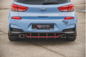 Street Pro Rear Side Splitters Hyundai I30 N Mk3 Hatchback - Black Street Pro Rear Side Splitters Hyundai I30 N Mk3 Hatchback - Black