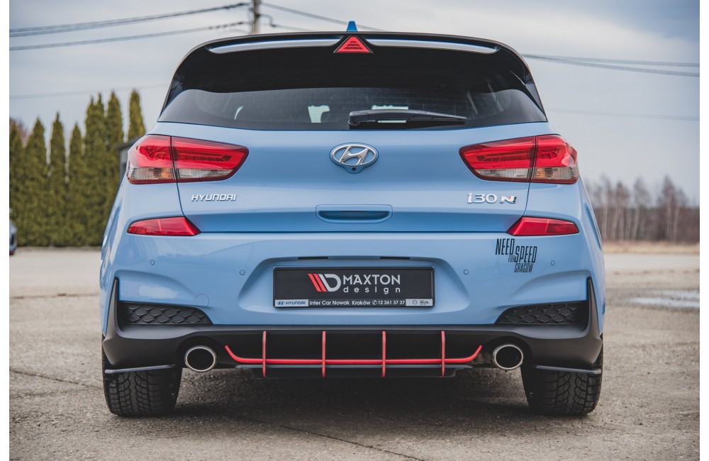 Street Pro Rear Side Splitters Hyundai I30 N Mk3 Hatchback - Black Street Pro Rear Side Splitters Hyundai I30 N Mk3 Hatchback - Black
