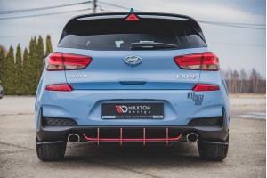 Street Pro Rear Side Splitters Hyundai I30 N Mk3 Hatchback - Black Street Pro Rear Side Splitters Hyundai I30 N Mk3 Hatchback - Black