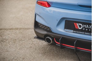 Street Pro Rear Side Splitters Hyundai I30 N Mk3 Hatchback - Black Street Pro Rear Side Splitters Hyundai I30 N Mk3 Hatchback - Black