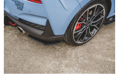 Street Pro Rear Side Splitters Hyundai I30 N Mk3 Hatchback - Black