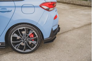 Street Pro Rear Side Splitters Hyundai I30 N Mk3 Hatchback - Black Street Pro Rear Side Splitters Hyundai I30 N Mk3 Hatchback - Black