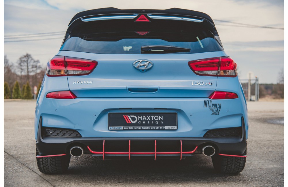 Street Pro Rear Side Splitters Hyundai I30 N Mk3 Hatchback - Black Street Pro Rear Side Splitters Hyundai I30 N Mk3 Hatchback - Black