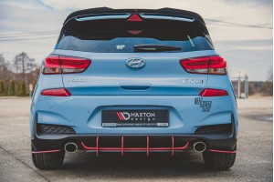 Street Pro Rear Side Splitters Hyundai I30 N Mk3 Hatchback - Black Street Pro Rear Side Splitters Hyundai I30 N Mk3 Hatchback - Black