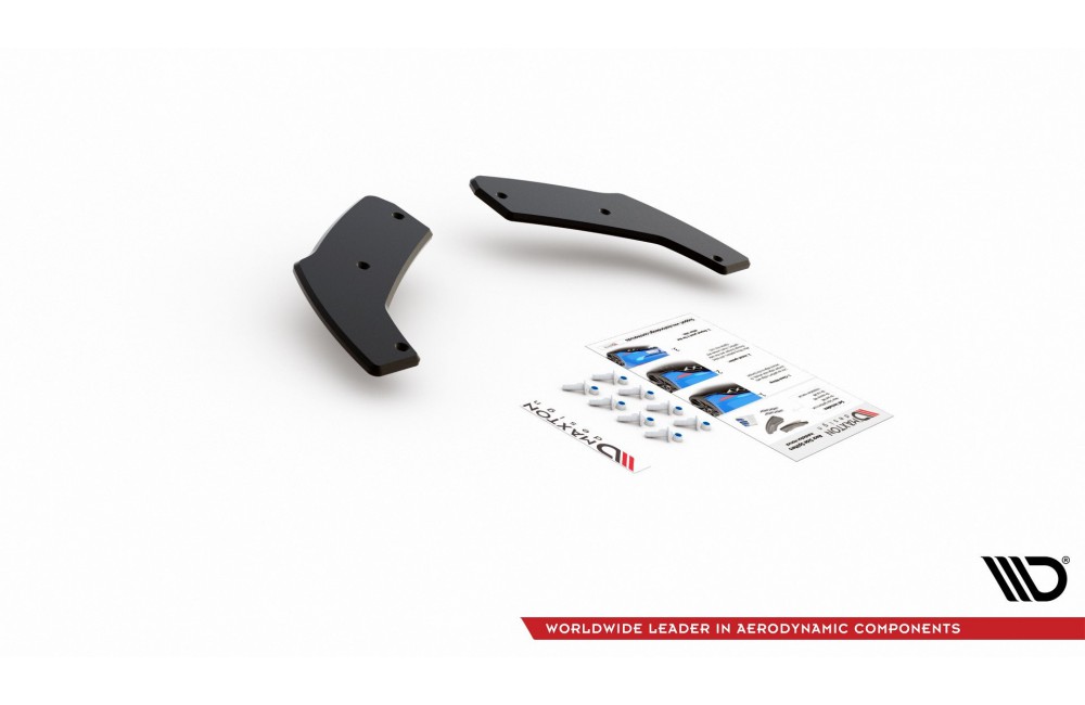 Street Pro Rear Side Splitters Hyundai I30 N Mk3 Hatchback - Black Street Pro Rear Side Splitters Hyundai I30 N Mk3 Hatchback - Black