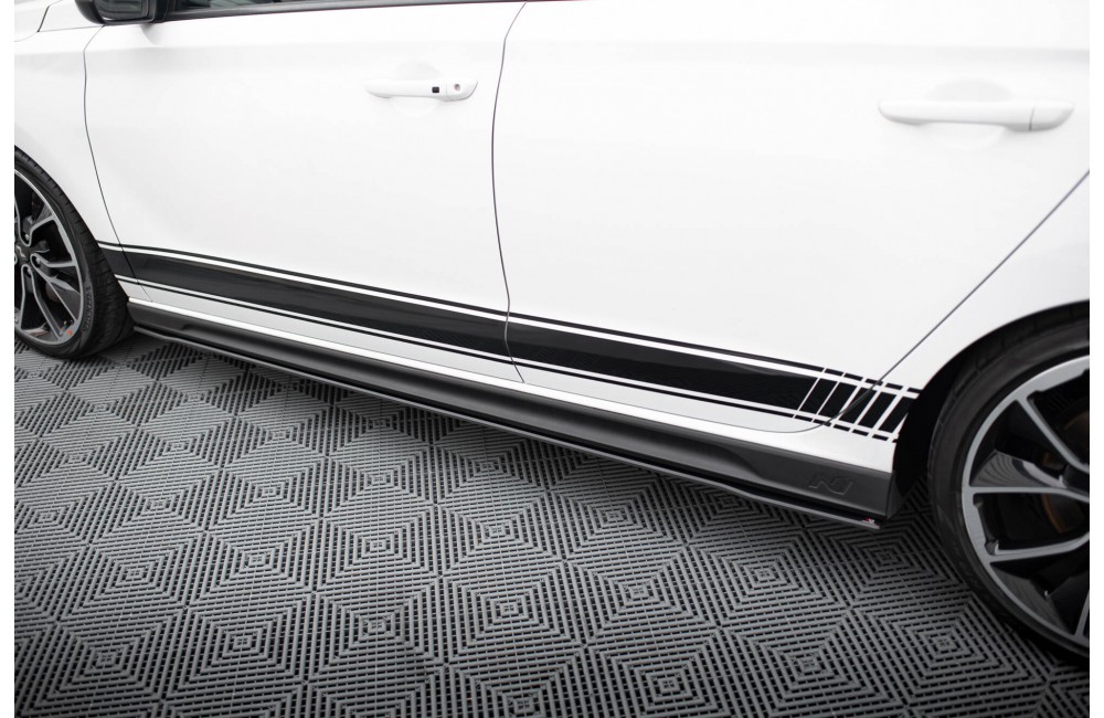 Street Pro Side Skirts Diffusers V.1 Hyundai I30 N Mk3 / Mk3 FL Hatchback / Fastback - Black