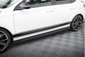 Street Pro Side Skirts Diffusers V.1 Hyundai I30 N Mk3 / Mk3 FL Hatchback / Fastback - Black
