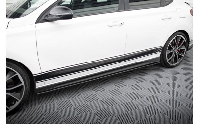 Street Pro Side Skirts Diffusers V.1 Hyundai I30 N Mk3 / Mk3 FL Hatchback / Fastback - Black