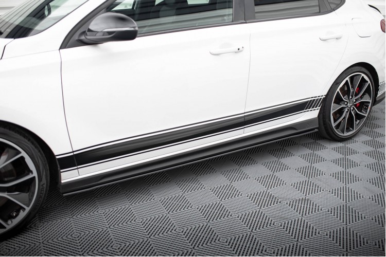 Street Pro Side Skirts Diffusers V.1 Hyundai I30 N \/ N-Line Hatchback \/ Fastback Mk3 \/ Mk3 Facelift