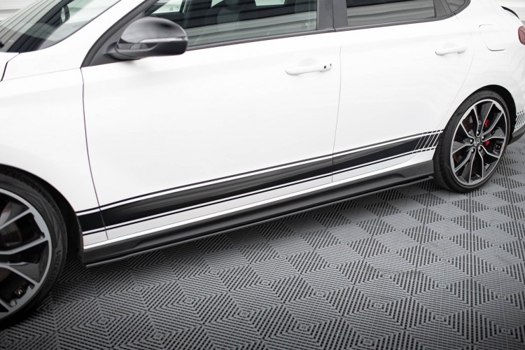 Street Pro Side Skirts Diffusers V.1 Hyundai I30 N \/ N-Line Hatchback \/ Fastback Mk3 \/ Mk3 Facelift