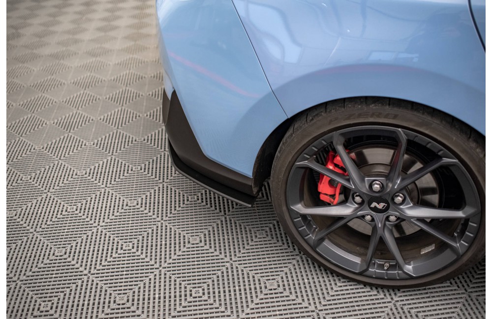 Street Pro Rear Side Splitters Hyundai I30 N Fastback Mk3 Facelift - Black