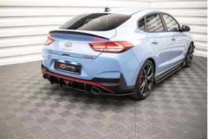 Street Pro Rear Side Splitters Hyundai I30 N Fastback Mk3 Facelift - Black