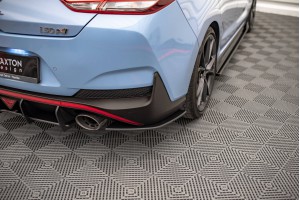 Street Pro Rear Side Splitters Hyundai I30 N Fastback Mk3 Facelift - Black