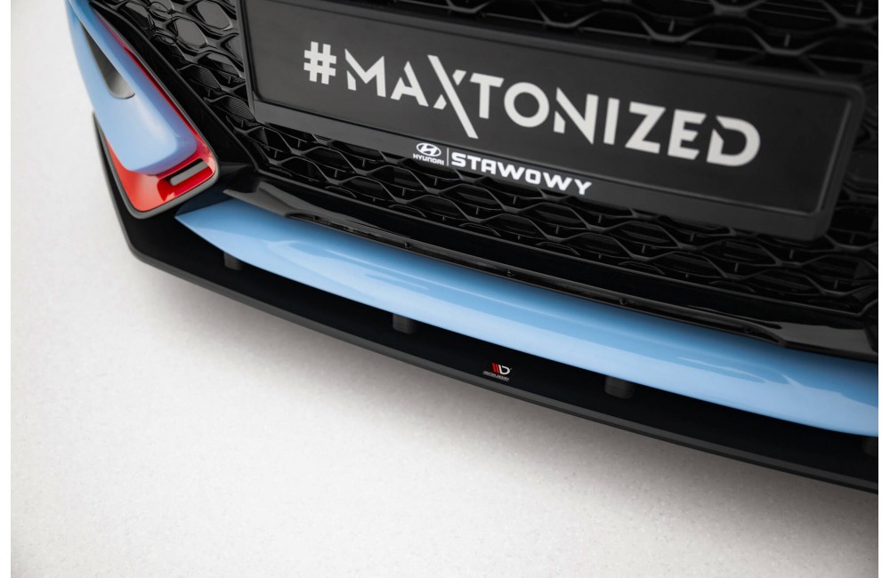 Street Pro Front Splitter Hyundai Veloster N Mk2 - Black