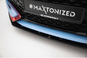 Street Pro Front Splitter Hyundai Veloster N Mk2 - Black