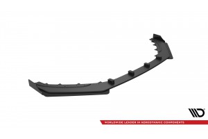 Street Pro Front Splitter + Flaps Hyundai Veloster N Mk2 - Black + Gloss Flaps