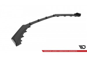 Street Pro Front Splitter + Flaps Hyundai Veloster N Mk2 - Black + Gloss Flaps