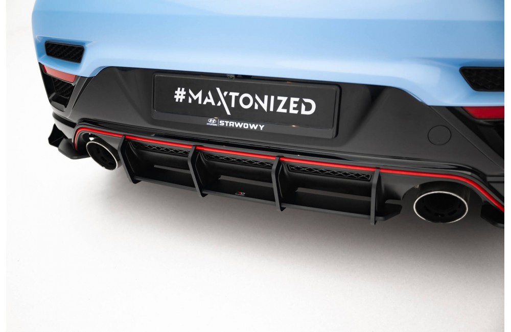 Street Pro Rear Diffuser Hyundai Veloster N Mk2 - Black