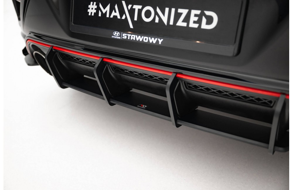 Street Pro Rear Diffuser Hyundai Veloster N Mk2 - Black