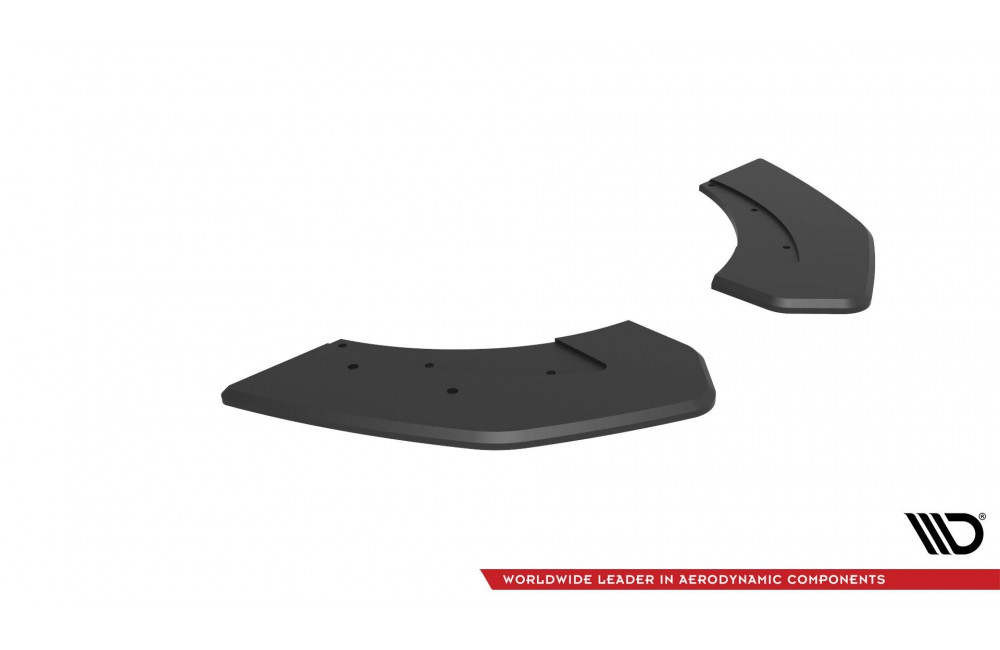 Street Pro Rear Side Splitters  Hyundai Veloster N Mk2 - Black