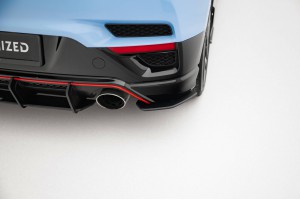 Street Pro Rear Side Splitters  Hyundai Veloster N Mk2 - Black