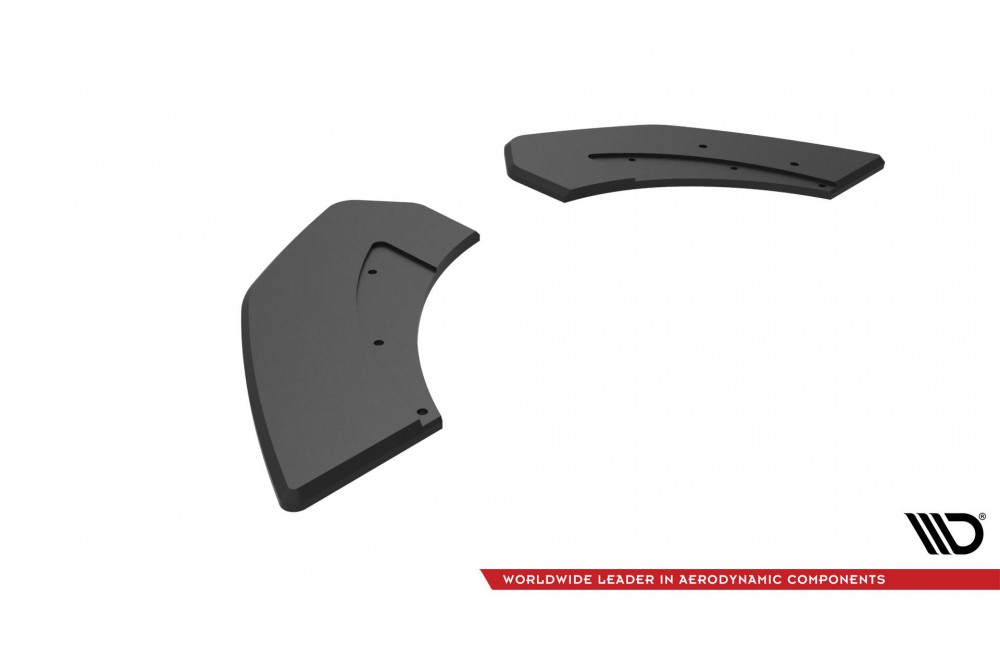 Street Pro Rear Side Splitters  Hyundai Veloster N Mk2 - Black