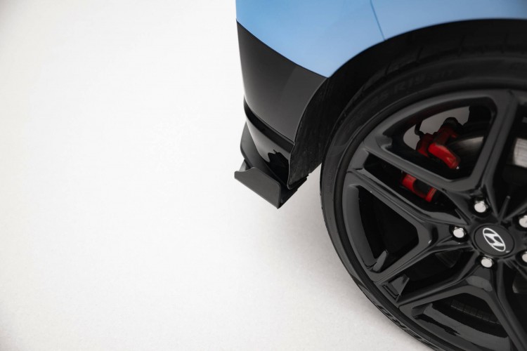 Street Pro Πίσω Πλευρικοί Splitters + Flaps Hyundai Veloster N Mk2