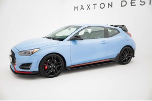 Street Pro Side Skirts Diffusers Hyundai Veloster N Mk2 - Black Street Pro Side Skirts Diffusers Hyundai Veloster N Mk2 - Black