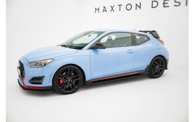 Street Pro Side Skirts Diffusers Hyundai Veloster N Mk2 - Black