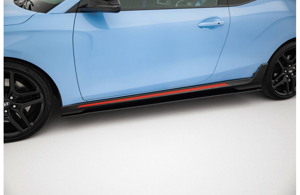 Street Pro Side Skirts Diffusers Hyundai Veloster N Mk2 - Black Street Pro Side Skirts Diffusers Hyundai Veloster N Mk2 - Black