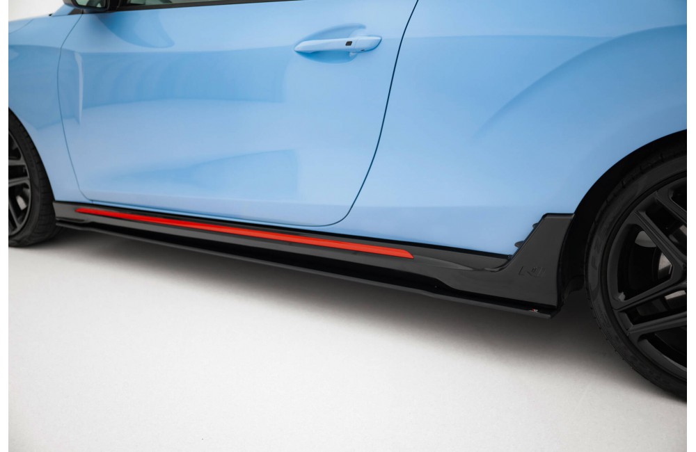 Street Pro Side Skirts Diffusers Hyundai Veloster N Mk2 - Black Street Pro Side Skirts Diffusers Hyundai Veloster N Mk2 - Black