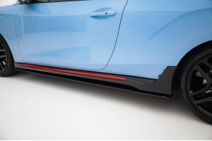 Street Pro Side Skirts Diffusers Hyundai Veloster N Mk2 - Black Street Pro Side Skirts Diffusers Hyundai Veloster N Mk2 - Black