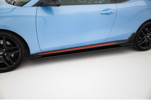 Street Pro Side Skirts Diffusers Hyundai Veloster N Mk2 - Black Street Pro Side Skirts Diffusers Hyundai Veloster N Mk2 - Black
