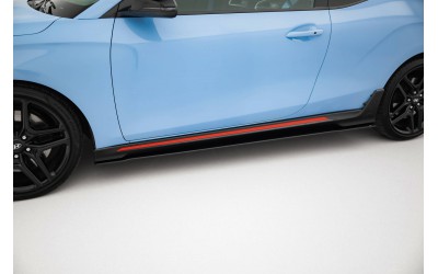 Street Pro Side Skirts Diffusers Hyundai Veloster N Mk2 - Black
