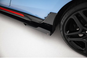 Street Pro Side Skirts Diffusers + Flaps Hyundai Veloster N Mk2 - Black + Gloss Flaps Street Pro Side Skirts Diffusers + Flaps Hyundai Veloster N Mk2 - Black + Gloss Flaps
