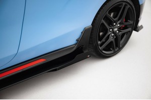 Street Pro Side Skirts Diffusers + Flaps Hyundai Veloster N Mk2 - Black + Gloss Flaps Street Pro Side Skirts Diffusers + Flaps Hyundai Veloster N Mk2 - Black + Gloss Flaps