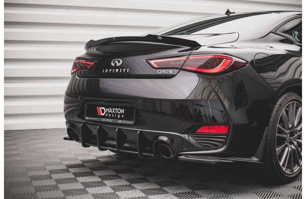 Street Pro Rear Diffuser Infiniti Q60 S Mk2 - Black